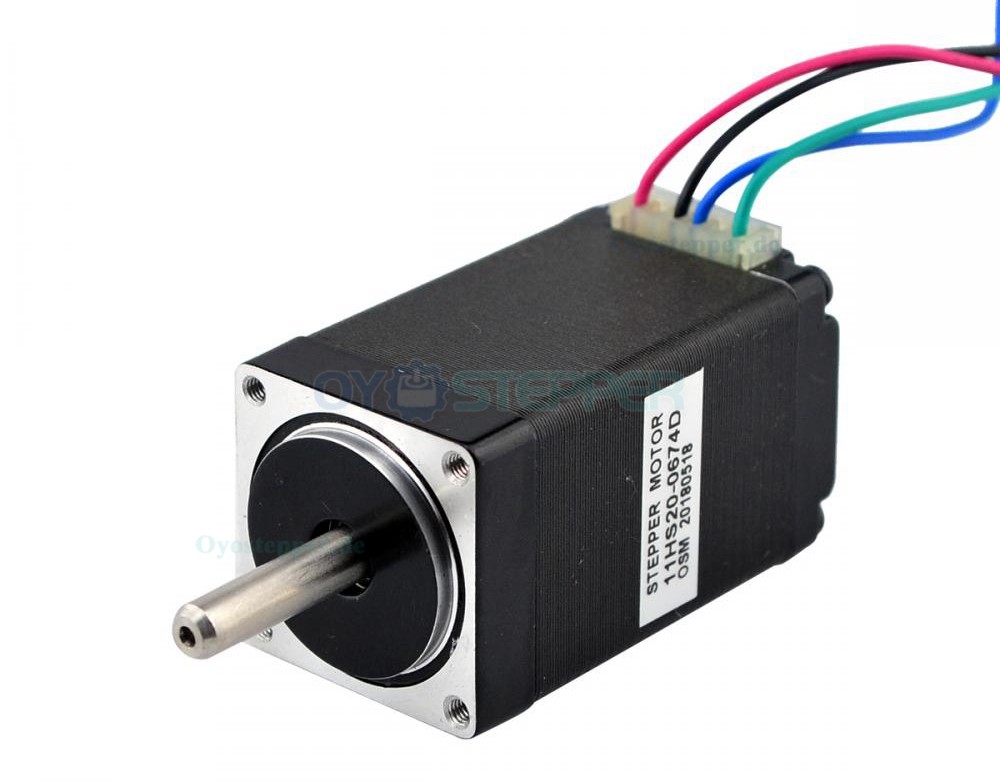 Doppelwelle Nema 11 Bipolar chrittmotor 1.8 Grad 12Ncm 0.67A 6.2V 4 Drähte Miniatur Schrittmotor