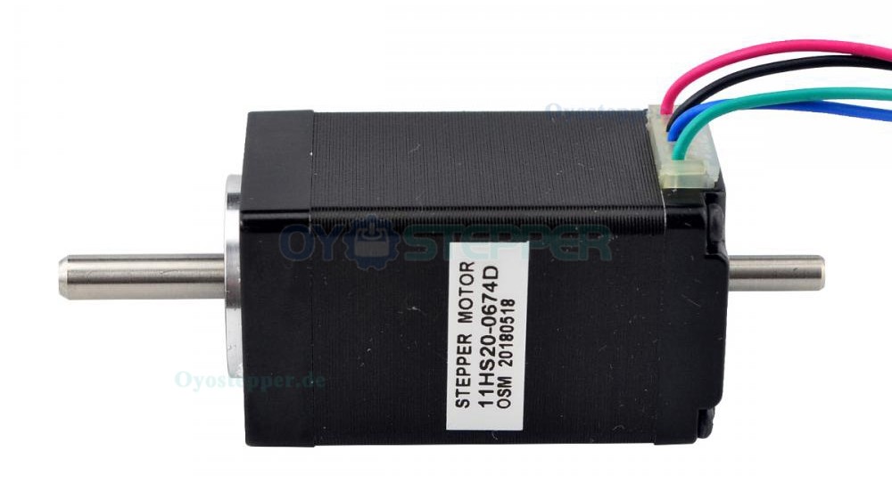 Doppelwelle Nema 11 Bipolar chrittmotor 1.8 Grad 12Ncm 0.67A 6.2V 4 Drähte Miniatur Schrittmotor