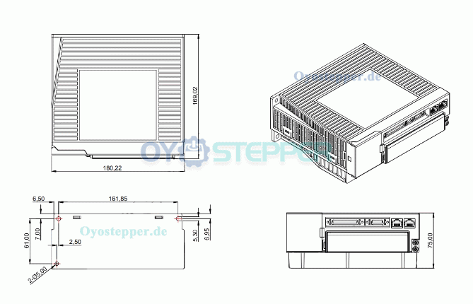 2000W AC-Servomotor & Antriebsset mit Bremse, 9,55 Nm, 2000 U/min, 10,2A, mit 17-Bit Absolut-Encoder