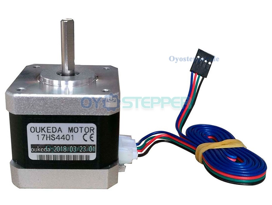 OUKEDA 17HS4401 NEMA 17 Schrittmotor, 1,8°, 45 Ncm, 2-Phasen für 3D-Drucker & Robotik, 42 × 42 mm