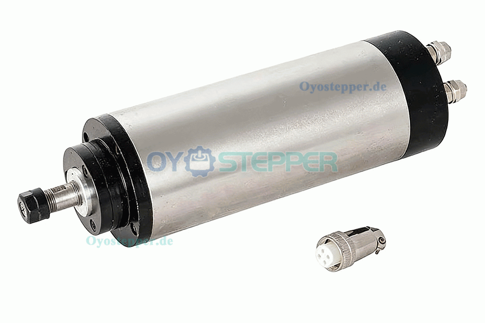 CNC HF-Spindel-Set 1,5kW 110V/220V mit Frequenzumrichter Ø80mm Spindelhalter und 80W Kühlwasserpumpe CNC HF-Spindel-Set 1,5kW 110V/220V mit Frequenzumrichter Ø80mm Spindelhalter und 80W Kühlwasserpumpe