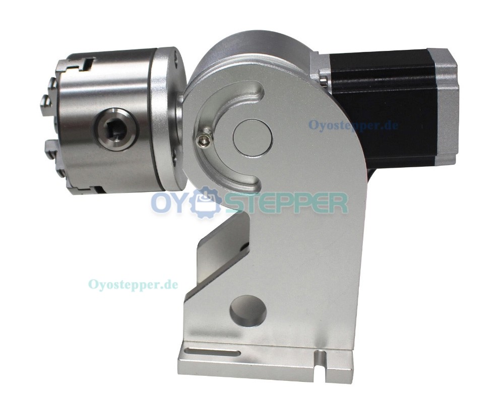 D80 CNC Drehachse mit 80mm Dreibackenfutter und Schrittmotor für Faserlaserbeschriftung Laserschweißen und CO2 Lasergravur D80 CNC Drehachse mit 80mm Dreibackenfutter und Schrittmotor für Faserlaserbeschriftung Laserschweißen und CO2 Lasergravur