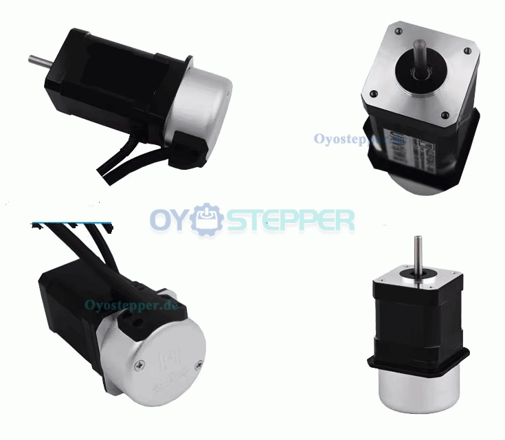 Bürstenloser DC-Servomotor, 64W, 24V, 3,13A, 0,2 Nm, 3000 U/min, mit 1000 Linien Encoder, 42 × 42 mm
