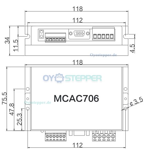 Bürstenloser DC-Servomotor & Treiber-Kit, 36V, 180W, 0,6 Nm, 3400 U/min, Ø57 mm – für Inkjet-Drucker