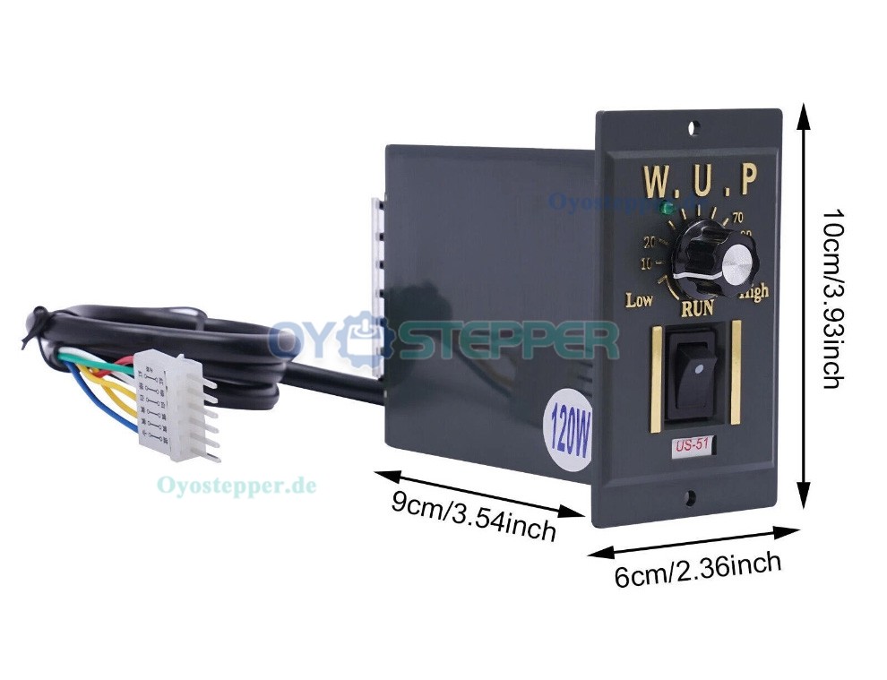 Einphasen AC Induktionsgetriebemotor 120W Übersetzung 40:1 21Nm mit Drehzahlregler Einphasen AC Induktionsgetriebemotor 120W Übersetzung 40:1 21Nm mit Drehzahlregler