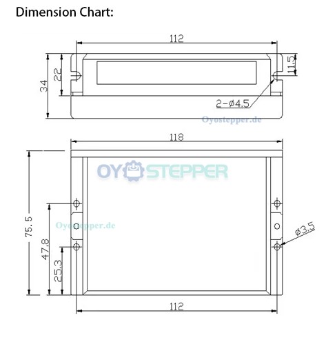 DC-Servomotor & Treiber-Kit, 200W, 36V, 7,6A, 0,63 Nm, 3000 U/min, mit 2500 Linien Encoder, 60 × 60 mm