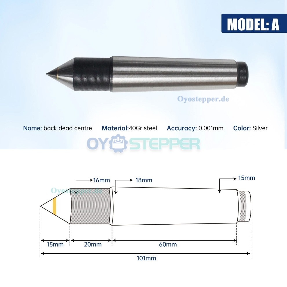65mm verstellbarer Reitstock mit MK2 Aufnahme und 4 Wechselspitzen für CNC Fräs und Graviermaschinen 65mm verstellbarer Reitstock mit MK2 Aufnahme und 4 Wechselspitzen für CNC Fräs und Graviermaschinen