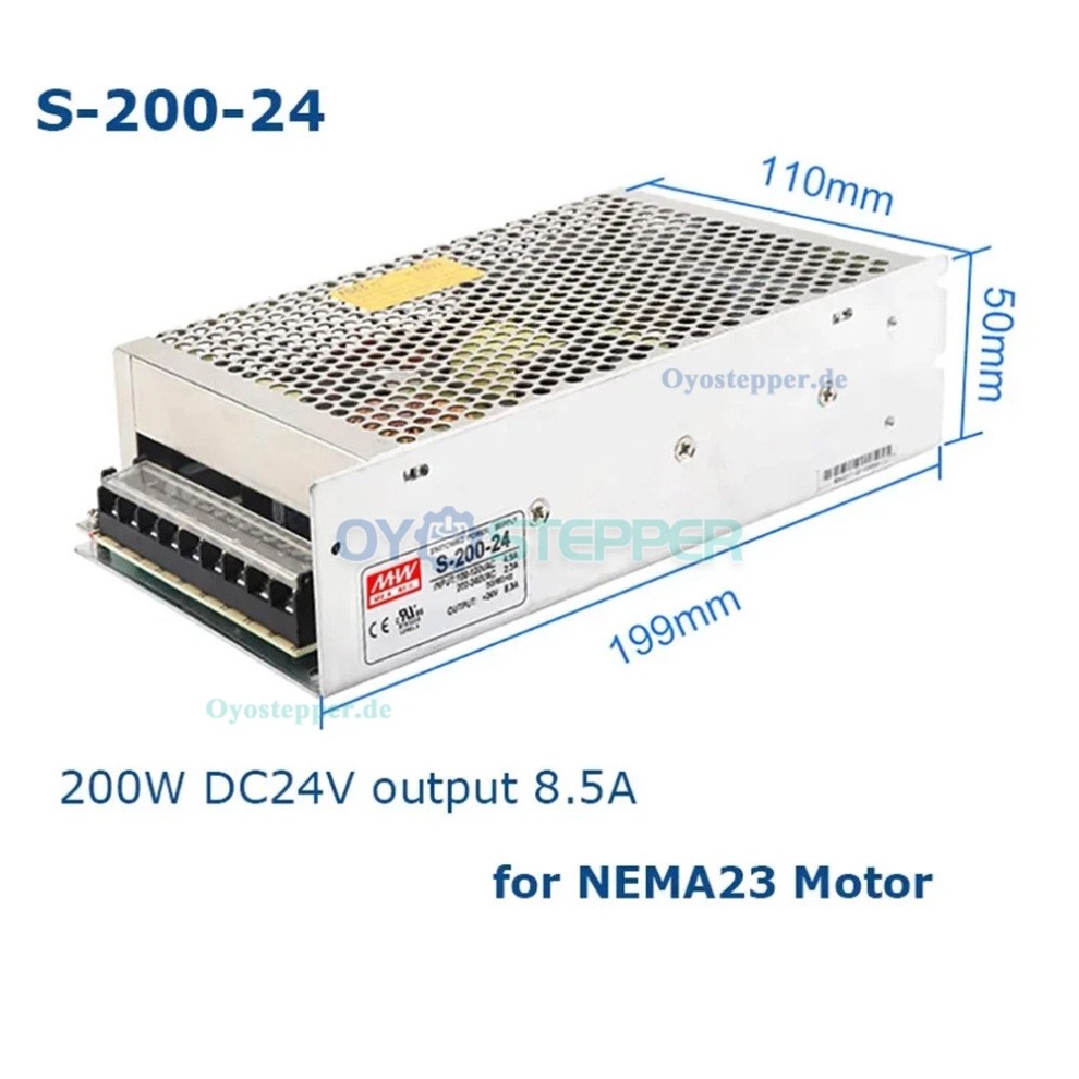 Motorisierte Linearschlitten mit Kugelgewindetrieb, CNC-Schlittenbausatz mit Nema23 Motor, Treiber und Netzteil Motorisierte Linearschlitten mit Kugelgewindetrieb, CNC-Schlittenbausatz mit Nema23 Motor, Treiber und Netzteil