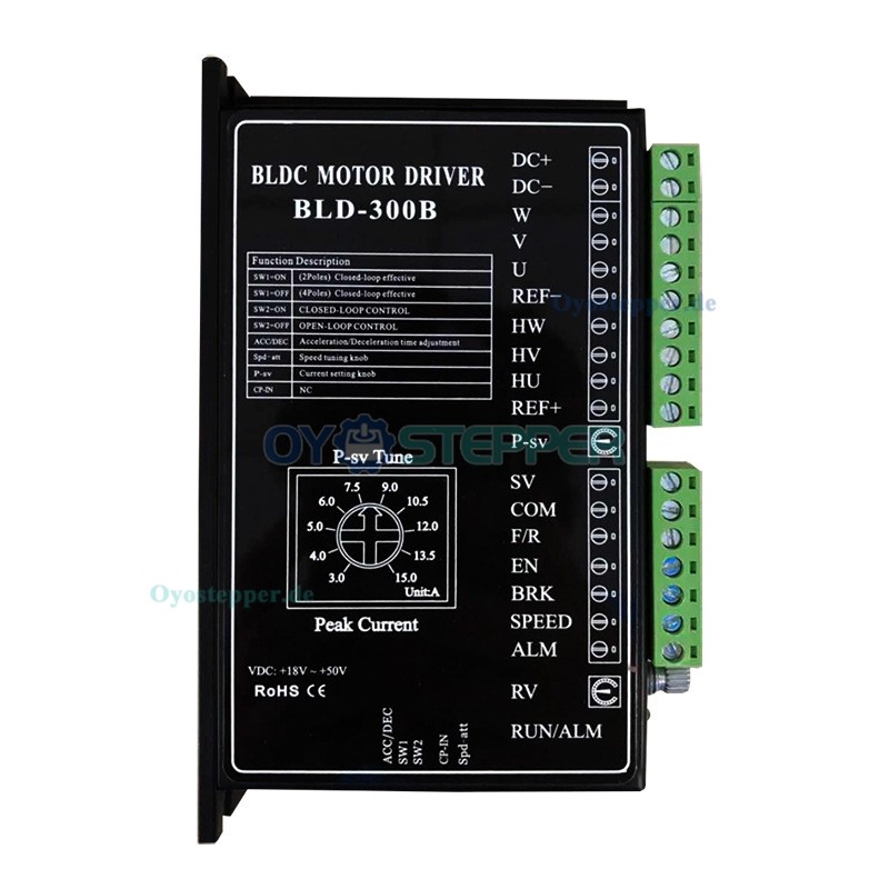 BLD-300B BLDC-Motorsteuerung 18–50V, 15A Treiber für bürstenlosen Gleichstrommotor