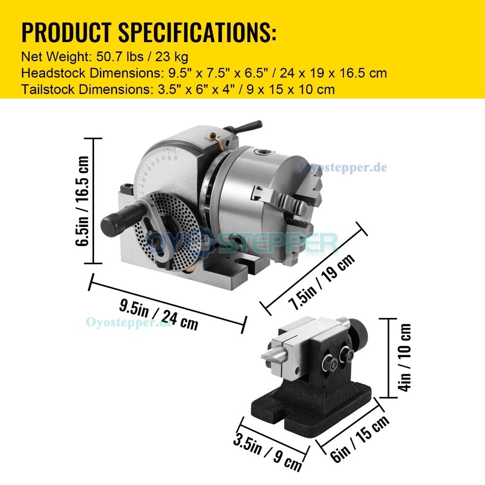 BS-0 halbuniverseller Teilapparat 5 Zoll mit Dreibackenfutter und Reitstock für CNC Fräsmaschinen BS-0 halbuniverseller Teilapparat 5 Zoll mit Dreibackenfutter und Reitstock für CNC Fräsmaschinen