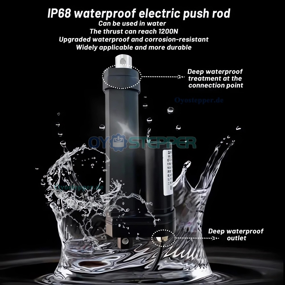 IP68 Elektrischer Linearantrieb 264 lbs 12V Motorisierte Linearantriebe f&uuml;r die industrielle Automatisierung
