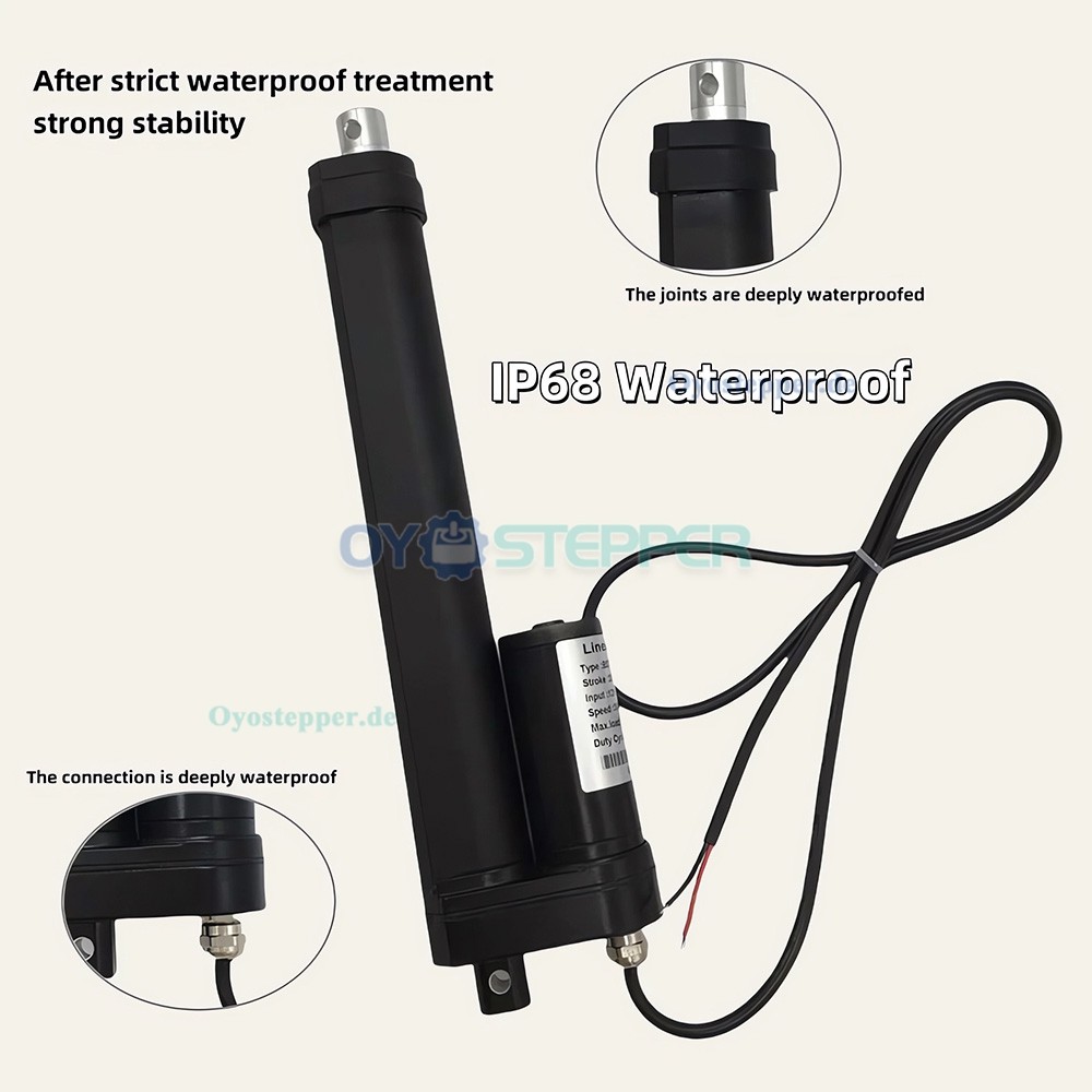 IP68 Elektrischer Linearantrieb 264 lbs 12V Motorisierte Linearantriebe f&uuml;r die industrielle Automatisierung