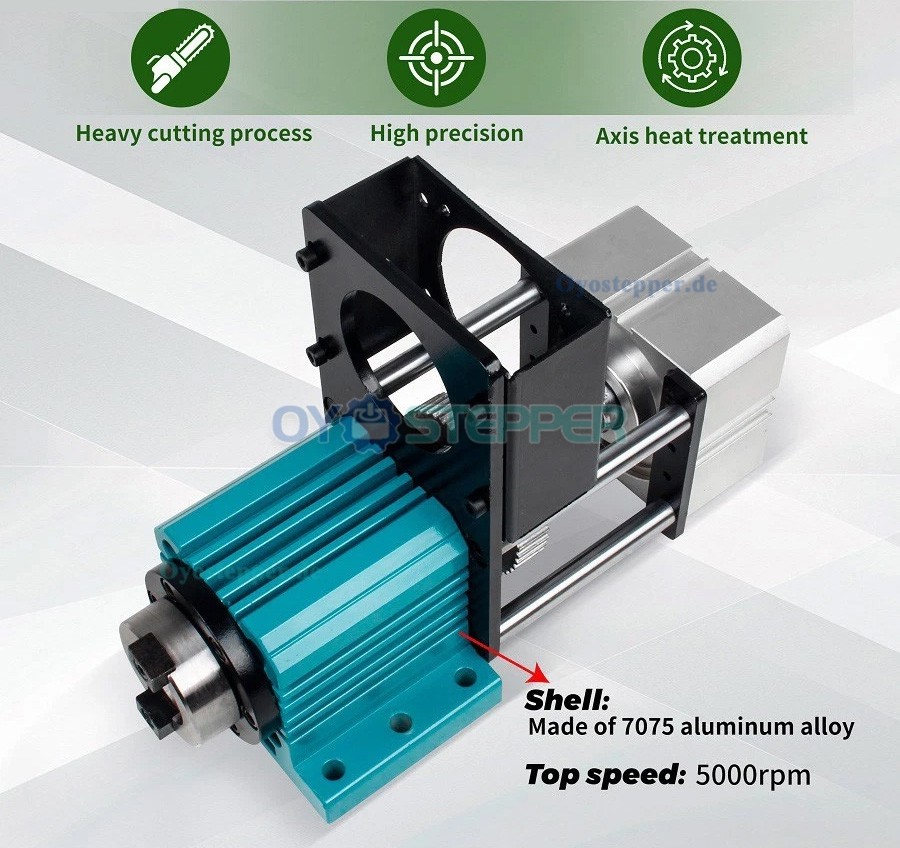BT30 Spindeleinheit ohne Motor 5000U/min mit Pneumatikzylinder für pneumatischen Werkzeugwechsel BT30 Spindeleinheit ohne Motor 5000U/min mit Pneumatikzylinder für pneumatischen Werkzeugwechsel