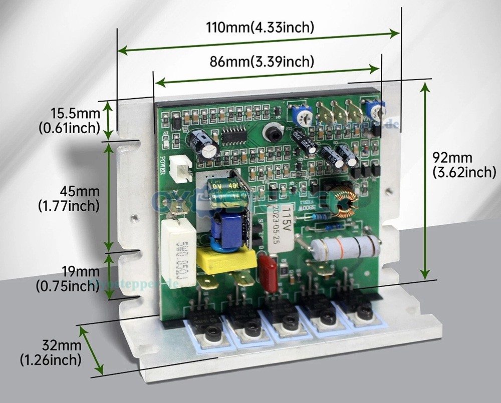 550W/750W Motor Set mit Steuerplatine und Drehzahlregelung f&uuml;r Mini Drehmaschinen CJ0618 CJ18A WM210V