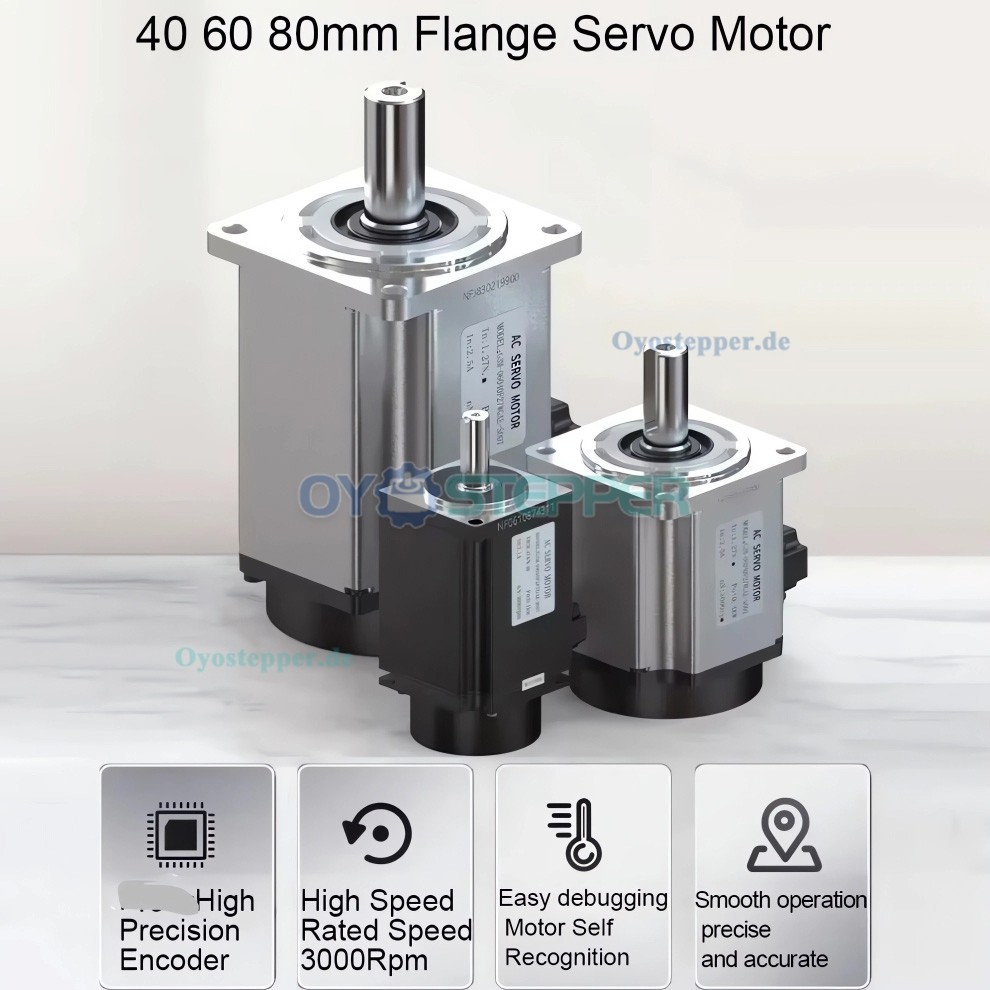 EtherCAT AC Servomotor Set 100W–1kW mit Servoregler 0,318–3,18Nm und 21 Bit Magnetencoder für CNC EtherCAT AC Servomotor Set 100W–1kW mit Servoregler 0,318–3,18Nm und 21 Bit Magnetencoder für CNC