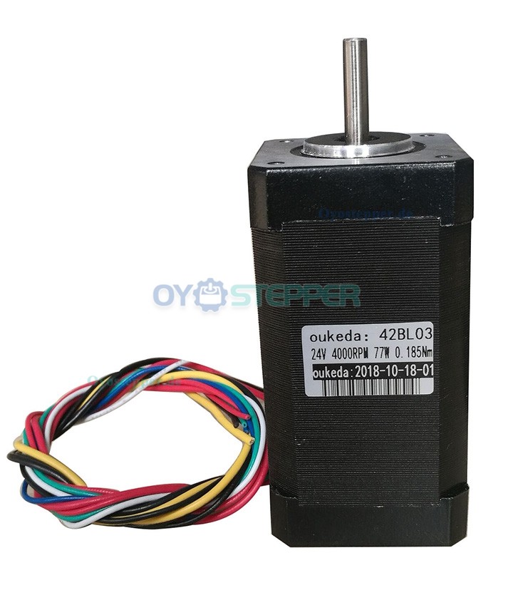 OUKEDA 3-Phasen Bürstenlose DC-Motor 24VDC, 6,3 / 12,5 / 18,8 Ncm, 4000 U/min Bürstenloser Gleichstrommotor