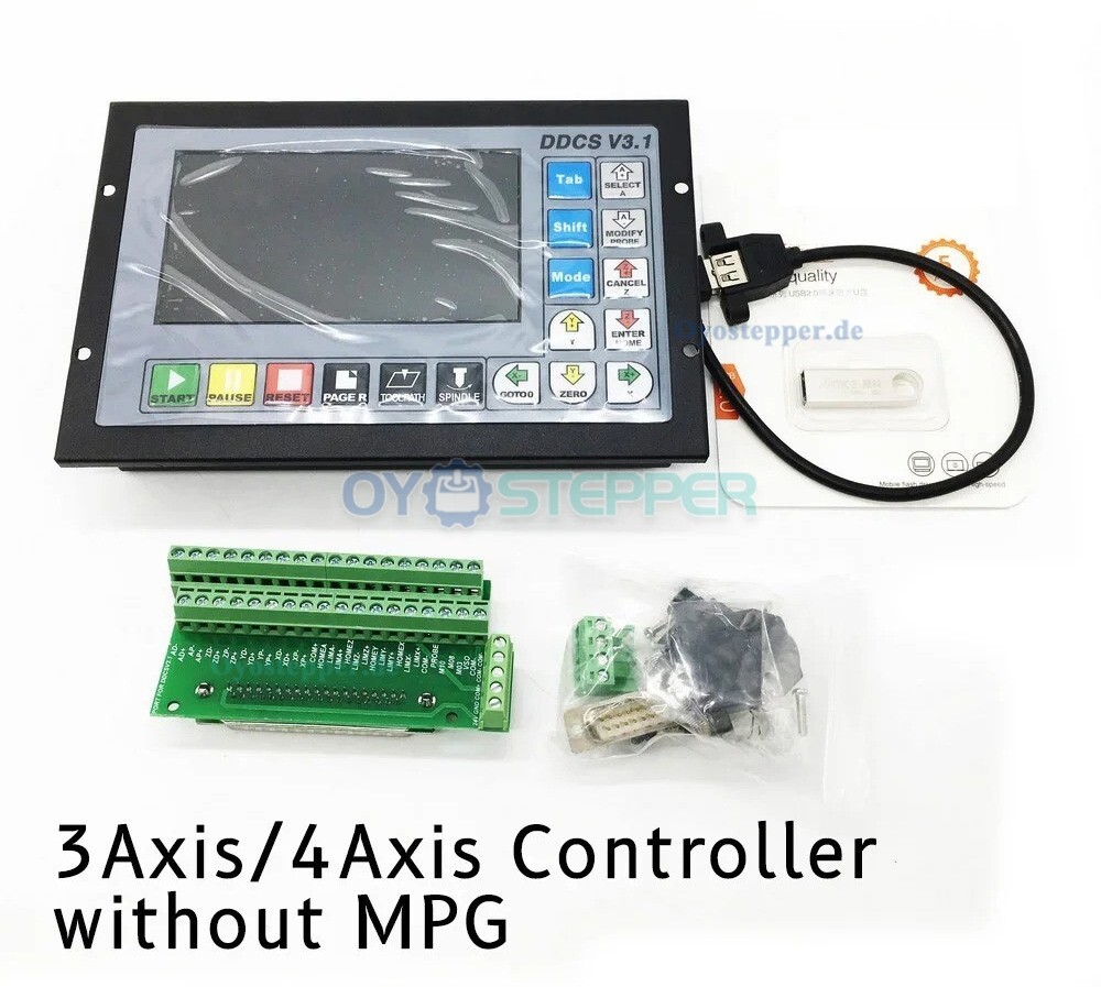 DDCS V3.1 Elektronischer numerischer CNC-Bewegungscontroller für 3/4 Achsen, Offline CNC-Standalone Steuerung 500 kHz DDCS V3.1 Elektronischer numerischer CNC-Bewegungscontroller für 3/4 Achsen, Offline CNC-Standalone Steuerung 500 kHz