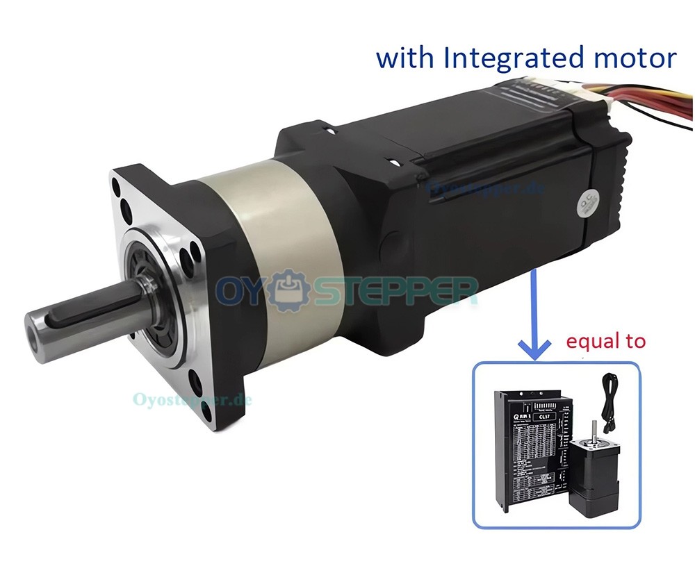 DLF-Serie Planetengetriebe mit Integrierter 2Nm-NEMA23-Schrittmotor-Kit (14mm Ausgang)
