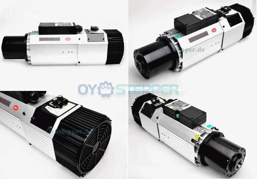 Luftgek&uuml;hltes ATC HF-Spindel Set 9kW &Oslash;125mm ISO30 220V/380V mit 11kW Fuling Drehstrom Frequenzumrichter