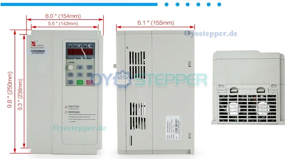 Luftgek&uuml;hltes 4,5kW BT30 ATC Motorspindel Set mit 5,5kW Frequenzumrichter
