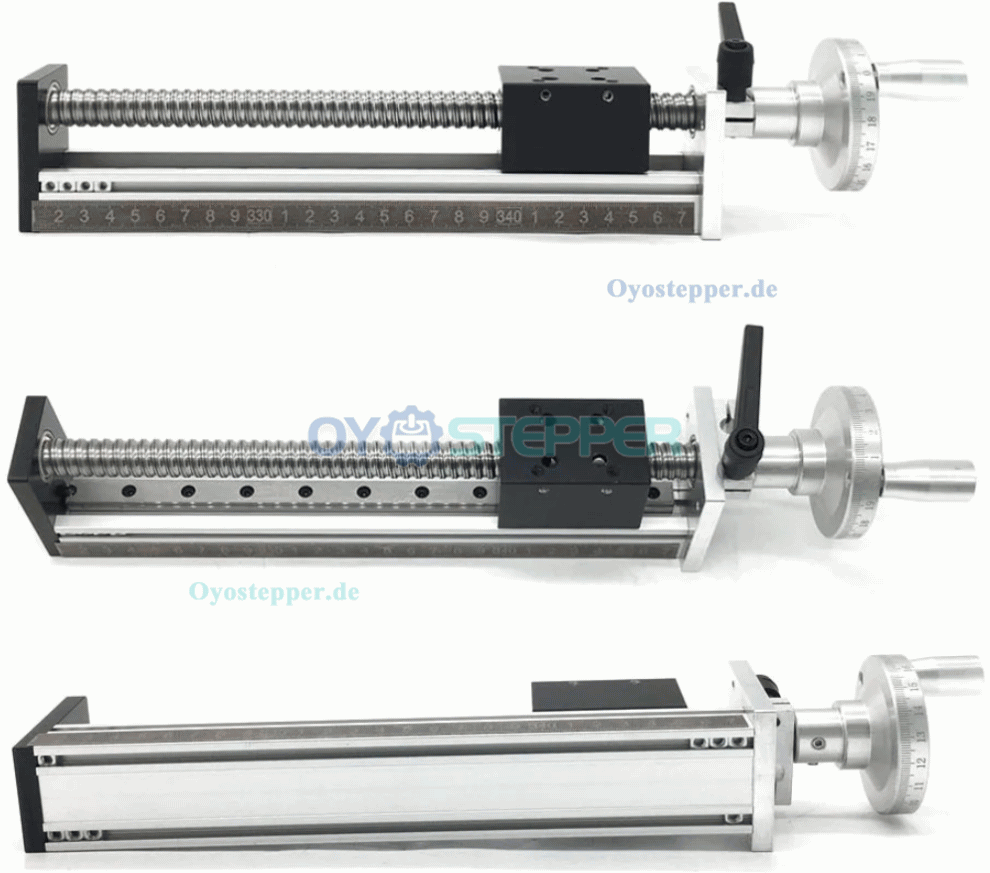 DXG6042 Mini-Linearf&uuml;hrungs-Schlitten mit Kugelgewindetrieb und Handrad