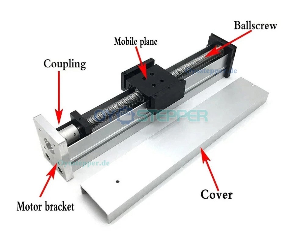 Vollständig Gekapselter,Wasserdichter Kugelgewindeschlitten CNC Motorisierte Linearführung, 40 mm Breite Vollständig Gekapselter,Wasserdichter Kugelgewindeschlitten CNC Motorisierte Linearführung, 40 mm Breite