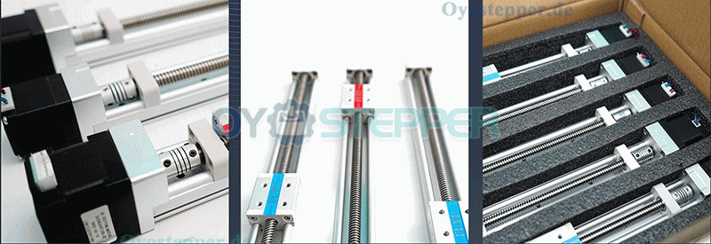 FSK30J Mini-Linearachse mit Leitspindel NEMA 14 Schrittmotor, Leiterprofilführung