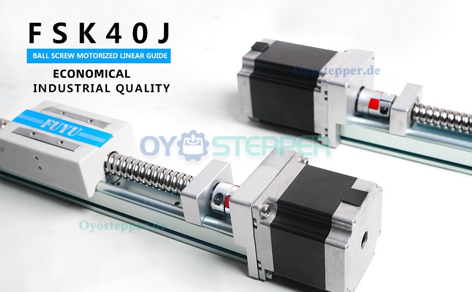 FSK40J Linearmodul mit Kugelgewindetrieb CNC Führungseinheit mit NEMA 23 Schrittmotor