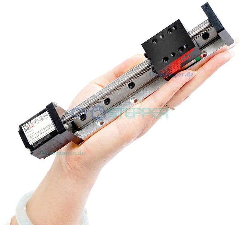 FSL30 Mini-Lineartisch mit Spindelantrieb NEMA 14 Schrittmotor, CNC Gleitführung