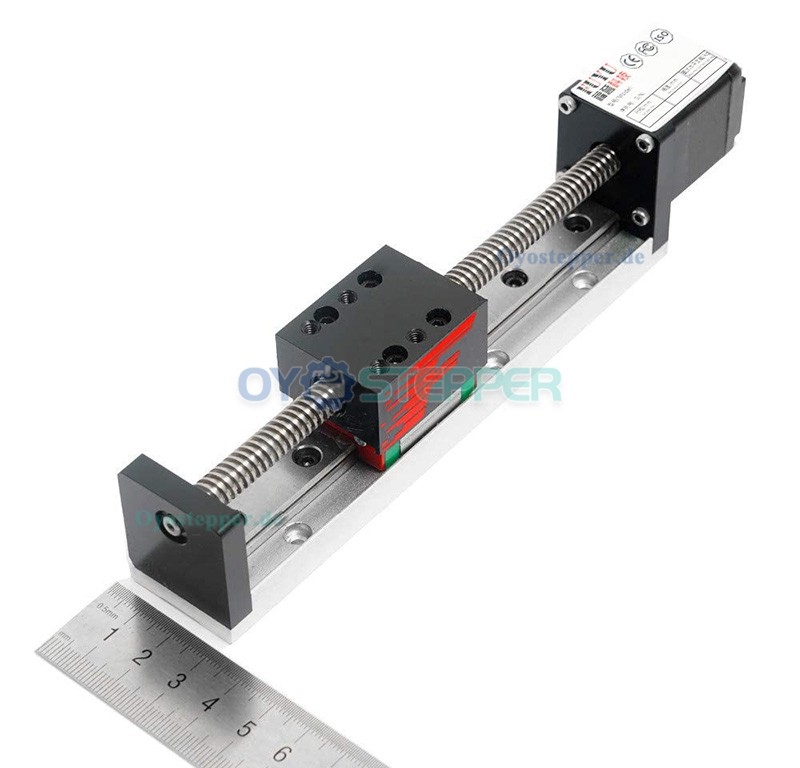 FSL30 Mini-Lineartisch mit Spindelantrieb NEMA 14 Schrittmotor, CNC Gleitführung