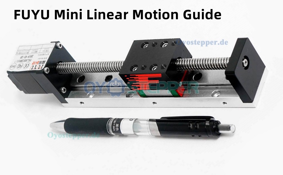 FSL30 Miniatur-Linearführung Linearschiene mit Schlitten 50-300mm mit Nema 14 Schrittmotor