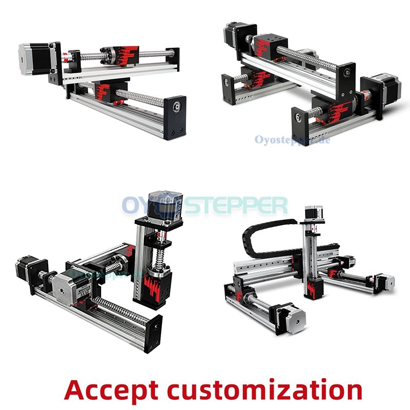 FSL40 Lineartisch mit Kugelgewindetrieb und NEMA 23 Schrittmotor CNC Linearführungseinheit