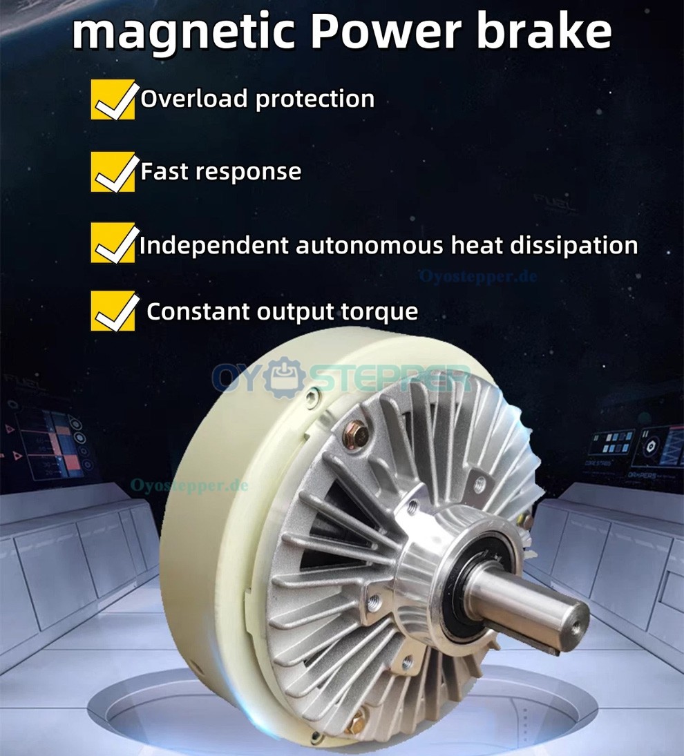 FZ-D Einwellen Industrie Magnetpulverbremse 6&ndash;50Nm 24V DC IP54 CNC-Magnetpulverbremse
