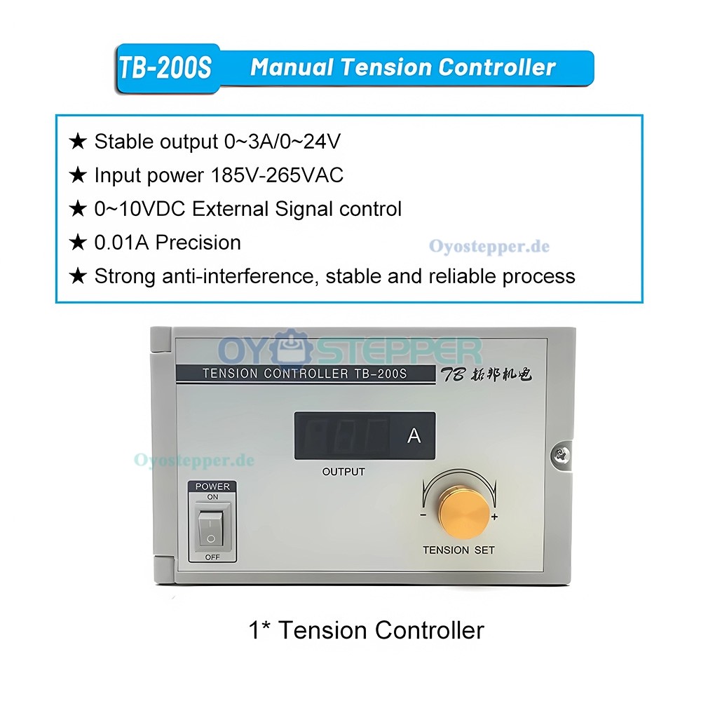 FZ-D Serie Magnetpulverbremse mit TBS-200A Spannungsregler Kit 6&ndash;50Nm Einwelle