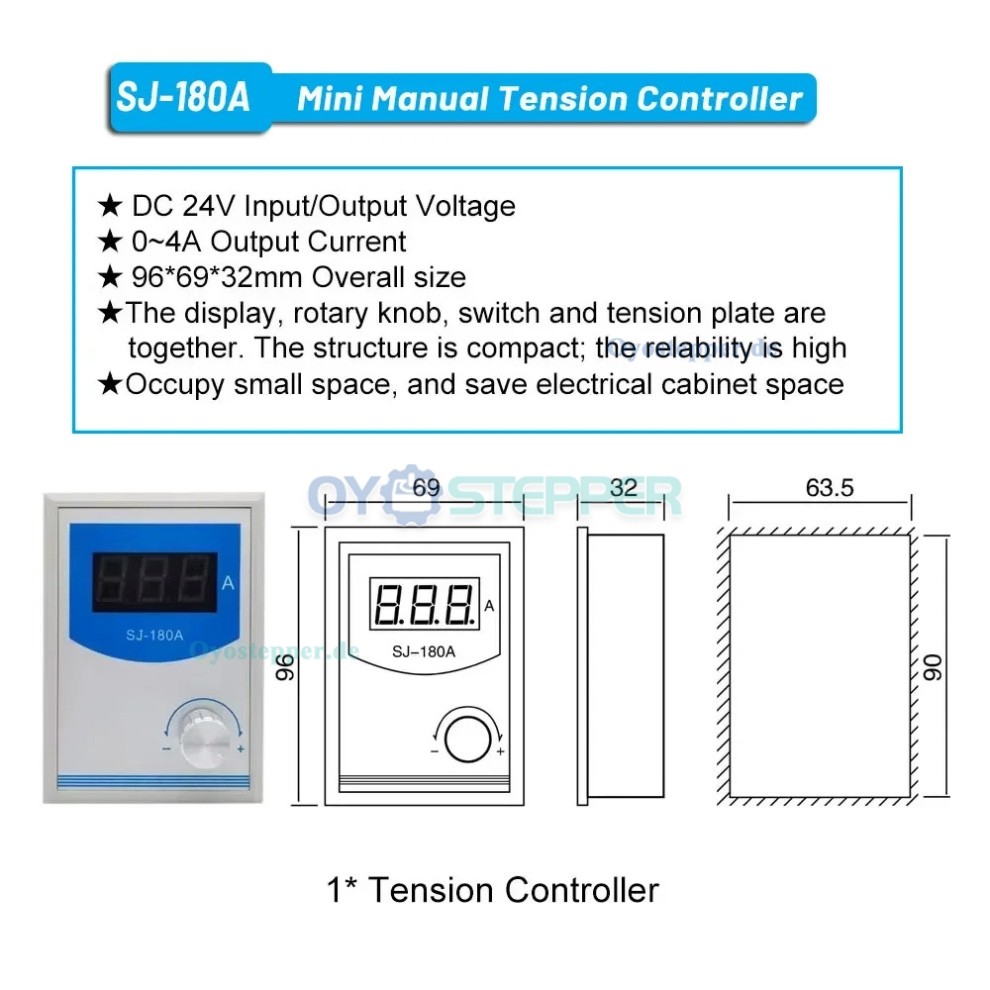 FZ-K Hohlwellen Magnetpulverbremse mit SJ-180A Manuellem Zugspannungsregler Kit