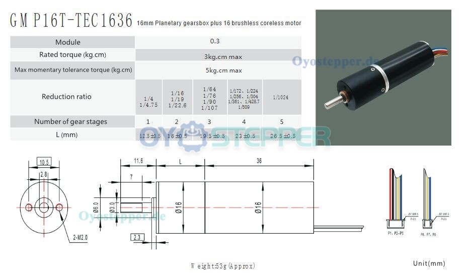 2 Stück 12V 24V kernloser bürstenloser Gleichstrommotor, Planetengetriebe, 3 kg/cm, 9–2700 U/min
