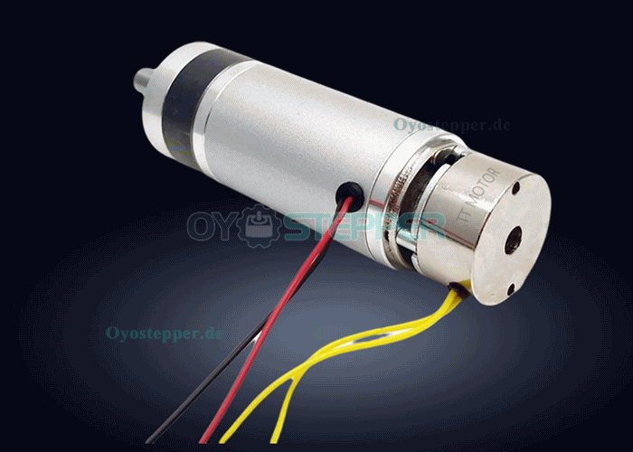 2 Stück 24V DC-Planetengetriebemotor mit Bremse, 1,0 kg·cm, 58 U/min, Ø45 mm
