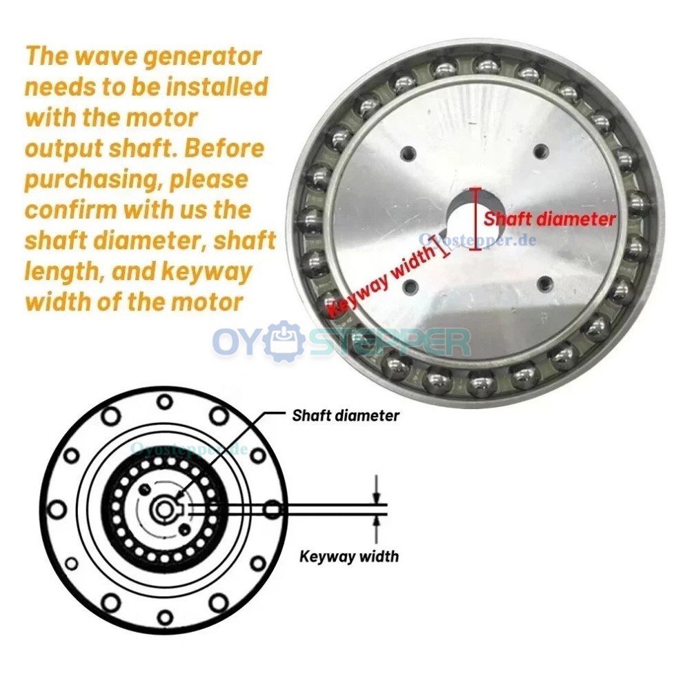 ZXS20-Serie Harmonic-Drive-Getriebe 30:1 bis 100:1, f&uuml;r Schrittmotor / Servomotoren