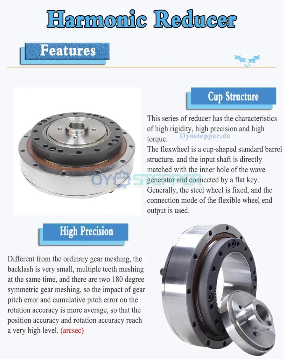 ZXF-Serie Harmonic-Drive-Getriebe,&Uuml;bersetzungsverh&auml;ltnis 31:1 bis 160:1, f&uuml;r Schrittmotor / Servomotoren, CNC-Roboterarme