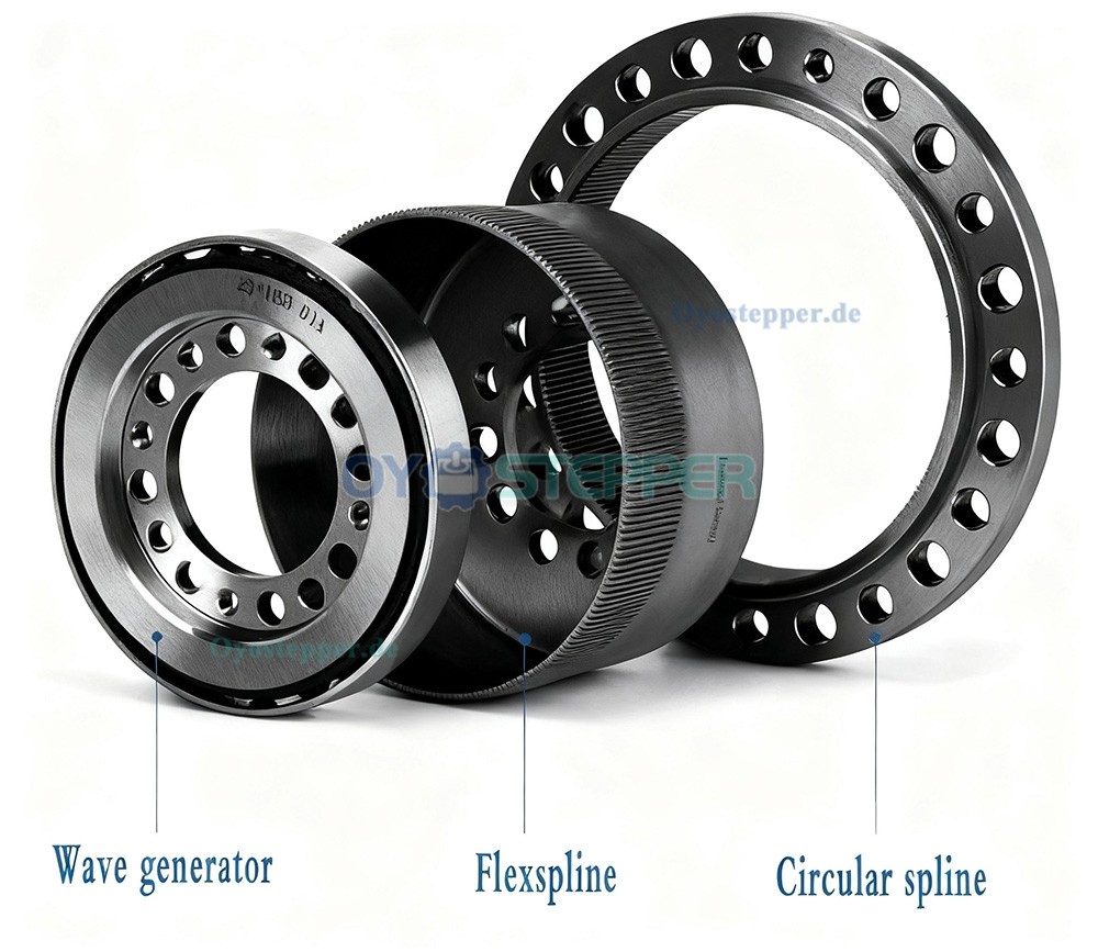 ZXF-Serie Harmonic-Drive-Getriebe,&Uuml;bersetzungsverh&auml;ltnis 31:1 bis 160:1, f&uuml;r Schrittmotor / Servomotoren, CNC-Roboterarme