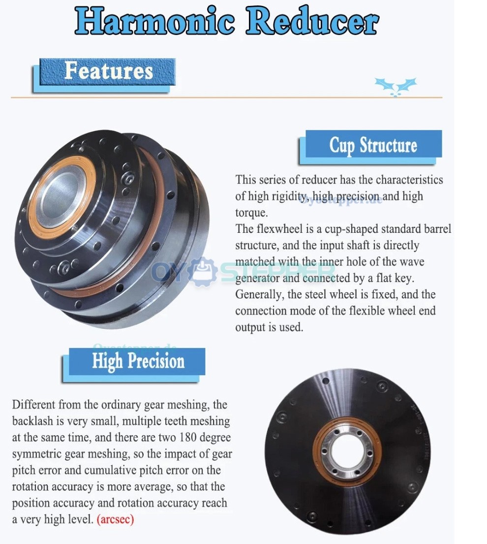 ZXK-Serie Harmonic-Drive-Getriebe,Hohlwellen-&Uuml;bersetzungsverh&auml;ltnis 30:1 bis 160:1, 30 Bogensekunden
