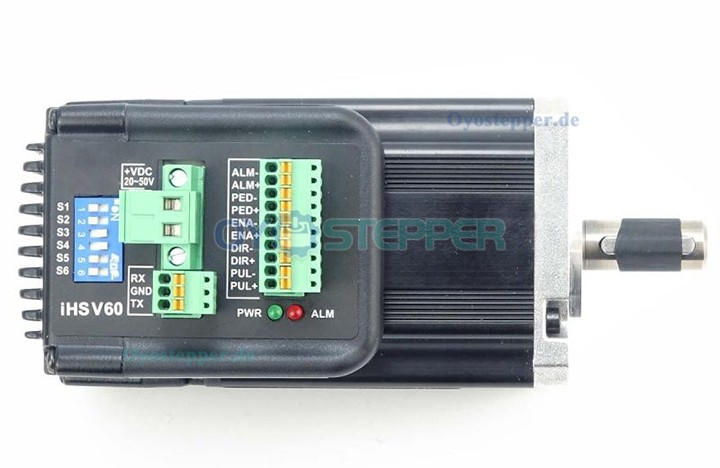 JMC NEMA 23 AC-Servomotor mit integriertem Treiber, 200W, 36V, 0,65 Nm, 3-Phasen, 3000 U/min, 60 × 60 mm