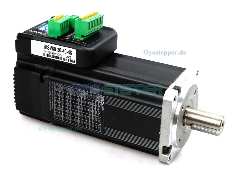 JMC Integrierter NEMA 23 AC-Servomotor, 400W, 48V, 1,27 Nm (179,84 oz.in), 3000 U/min, 60 × 60 mm