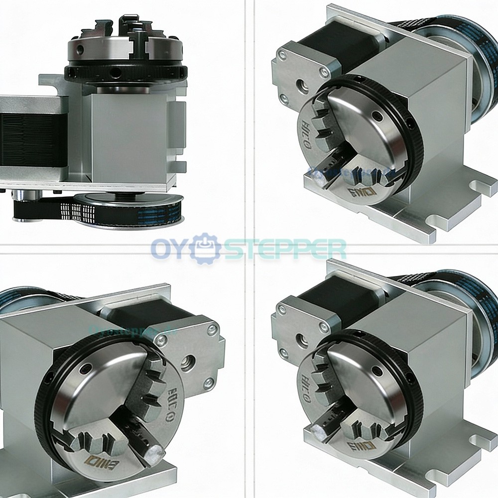 K11-65 CNC Drehachse als 4. Achse mit 65mm Dreibackenfutter Schrittmotor und Reitstock für CNC Fräsmaschinen K11-65 CNC Drehachse als 4. Achse mit 65mm Dreibackenfutter Schrittmotor und Reitstock für CNC Fräsmaschinen