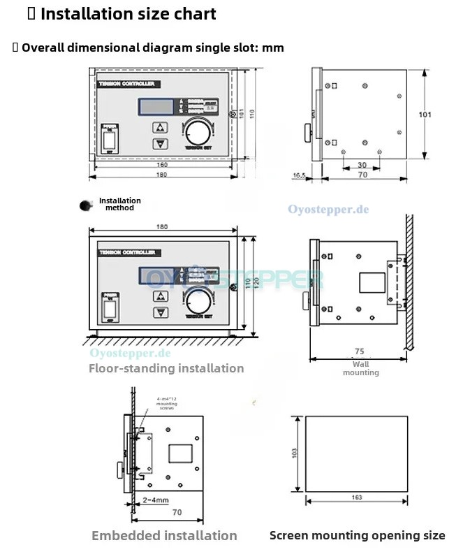 KTC800A Manueller Spannungsregler 0&ndash;24V 4A f&uuml;r Magnetpulverbremsen/Magnetpulverkupplung