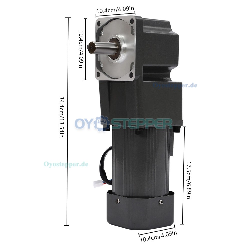 WUP AC Induktionsgetriebemotor 200W &Uuml;bersetzung 30:1 36Nm reversierbar mit Drehzahlregler