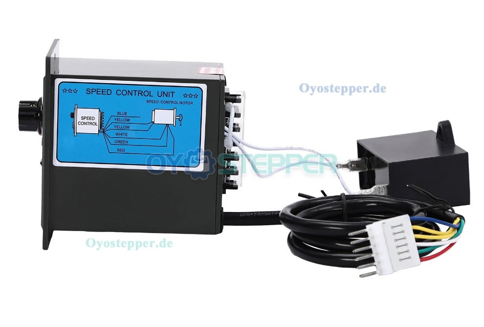 WUP AC Induktionsgetriebemotor 200W &Uuml;bersetzung 30:1 36Nm reversierbar mit Drehzahlregler