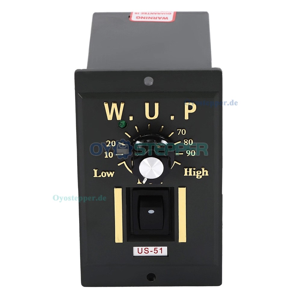 WUP AC Induktionsgetriebemotor 200W &Uuml;bersetzung 30:1 36Nm reversierbar mit Drehzahlregler