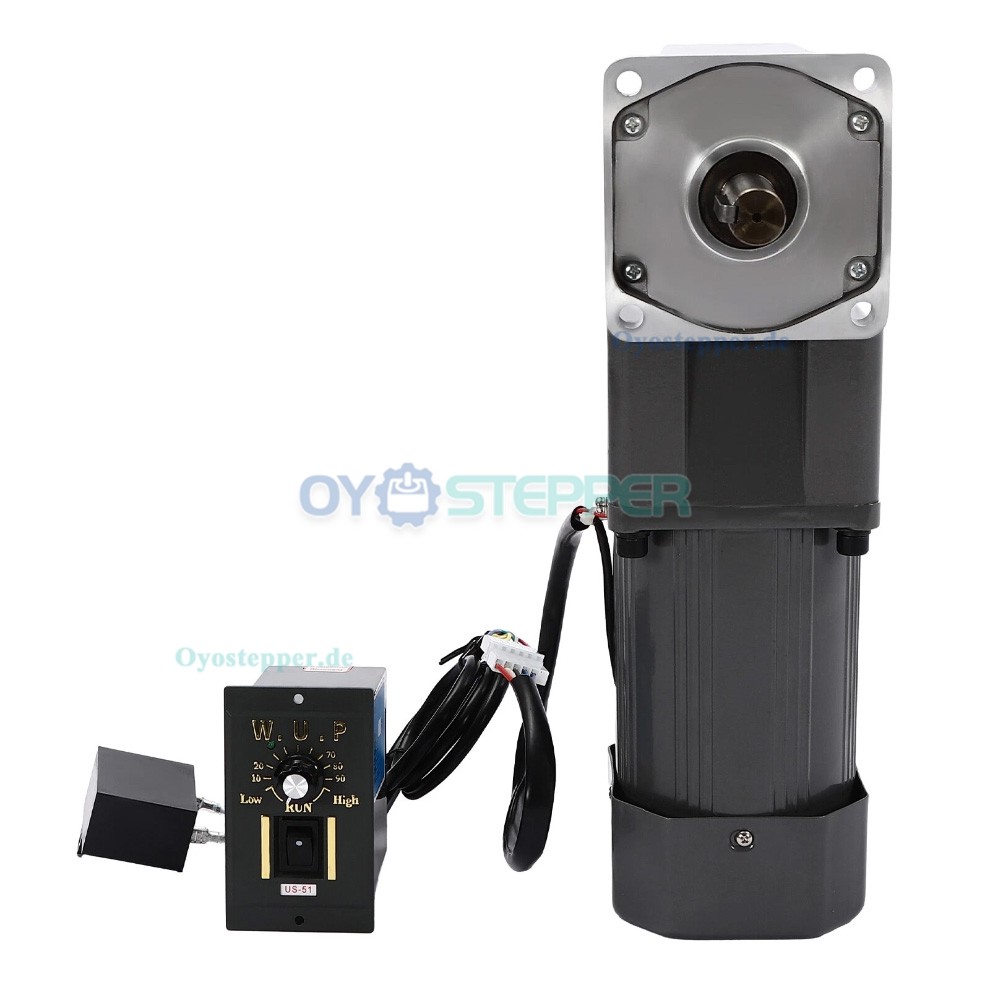 WUP AC Induktionsgetriebemotor 200W &Uuml;bersetzung 30:1 36Nm reversierbar mit Drehzahlregler
