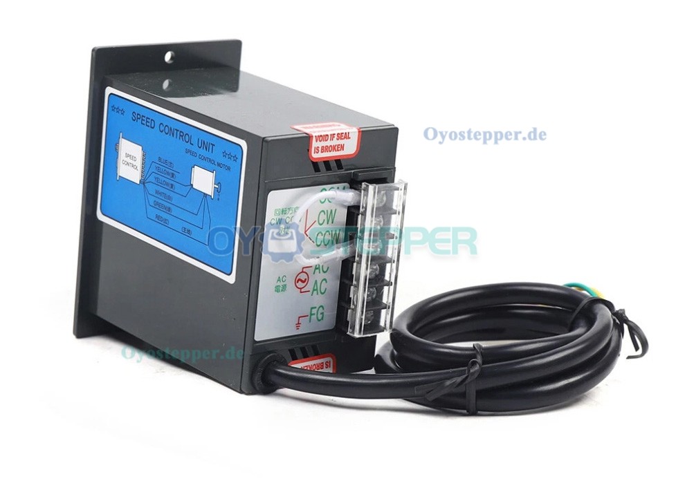 Einphasen AC Induktionsgetriebemotor 6W Übersetzung 180:1 7,5U/min mit Drehzahlregler Einphasen AC Induktionsgetriebemotor 6W Übersetzung 180:1 7,5U/min mit Drehzahlregler